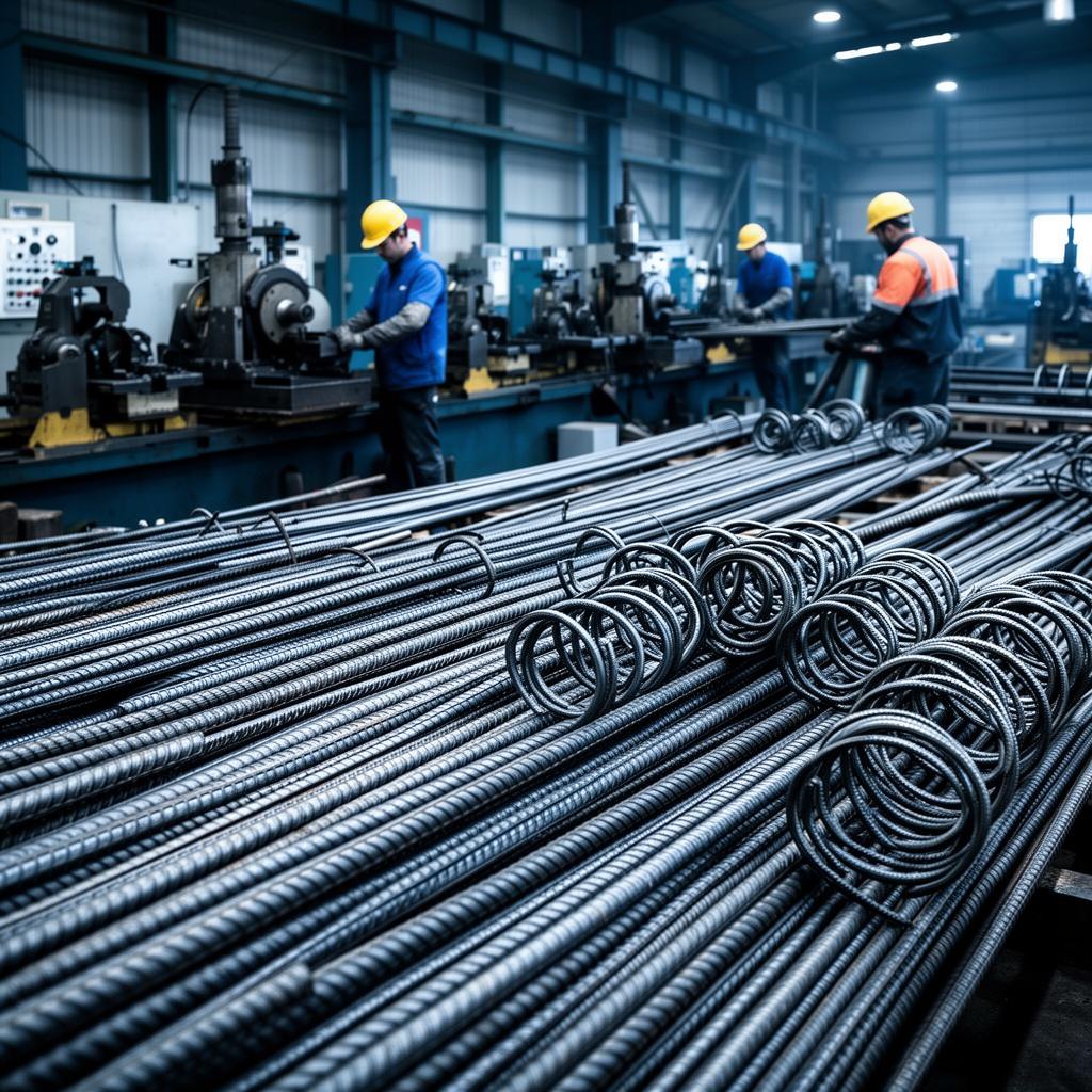 Fabricação de armaduras para betão